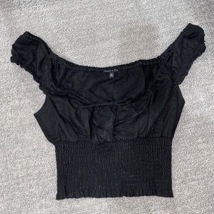 Kendall & Kylie black crop top